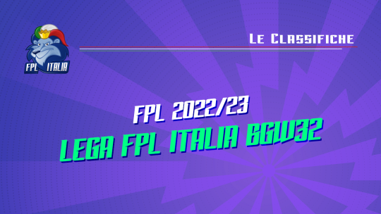 Fantasy Premier League 2022/23 Lega FPL Italia BGW32