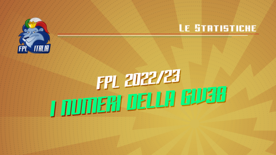 Fantasy Premier League 2022/23 Numeri GW38