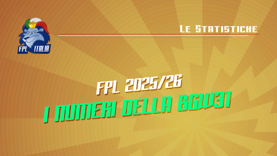 Fantasy Premier League 2024/25: I numeri della BGW31