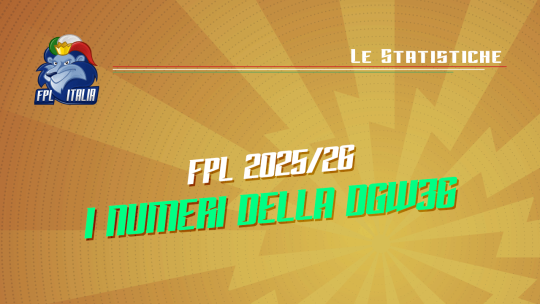 Fantasy Premier League 2024/25: I numeri della DGW36