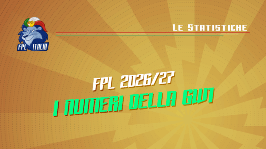Fantasy Premier League 2026/27: I numeri della GW1